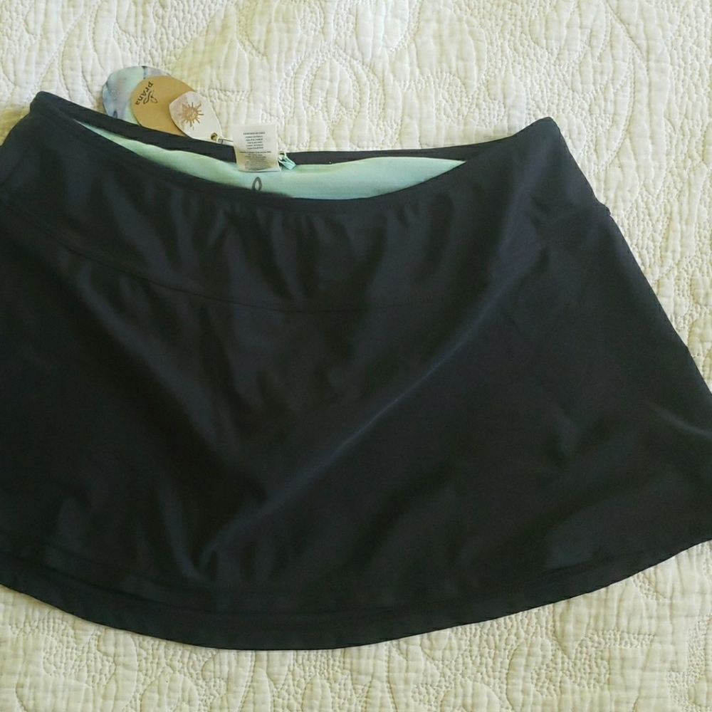 Prana Black Skater Mini Skirt for Work